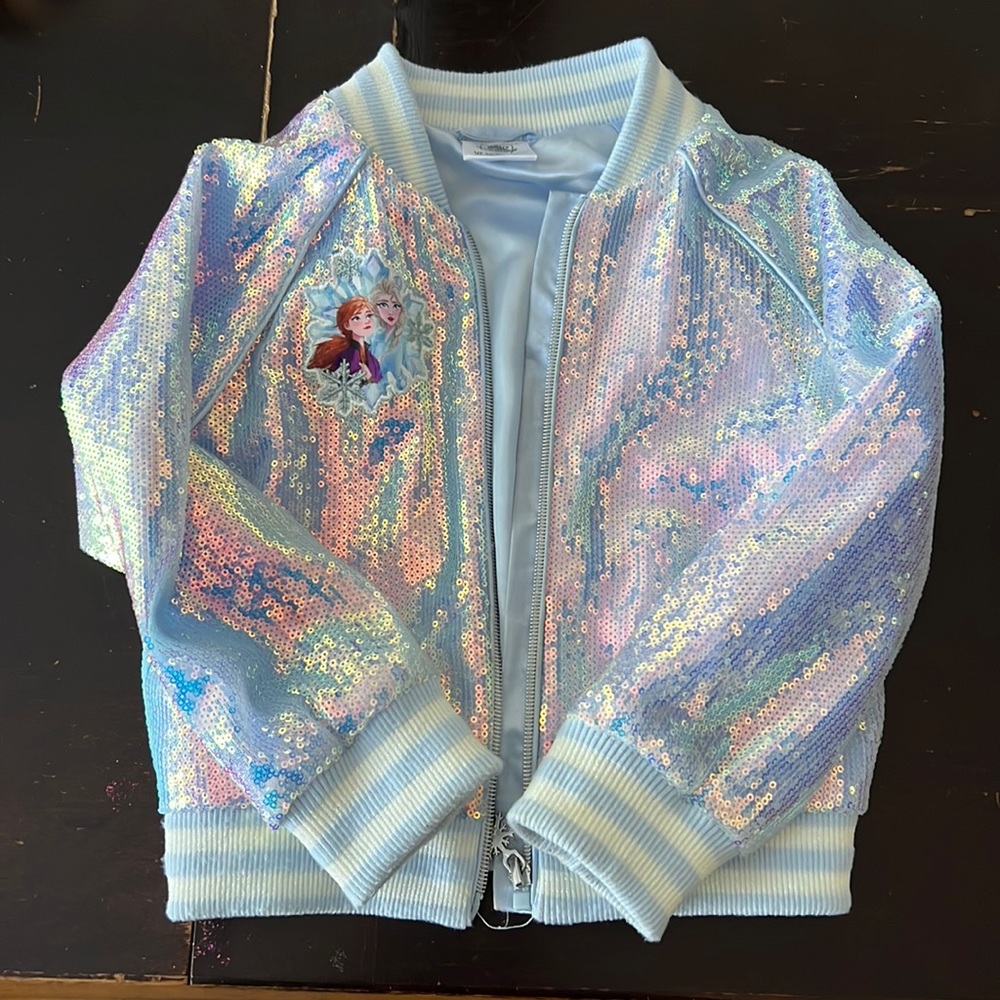 Frozen sparkling bomber jacket